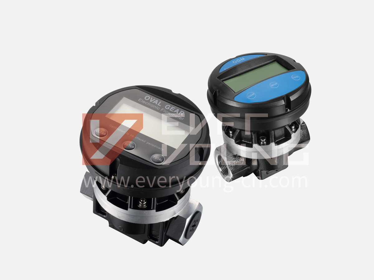 Electronic Aluminum Oval Gear Eter