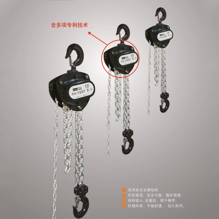 Patented chain hoist