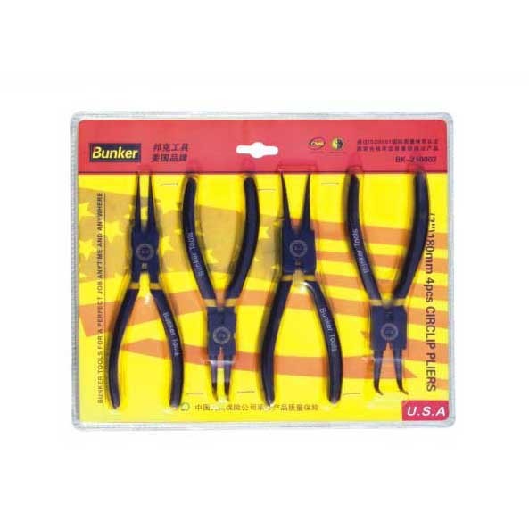 Two-color plastic-dipped circlip pliers set