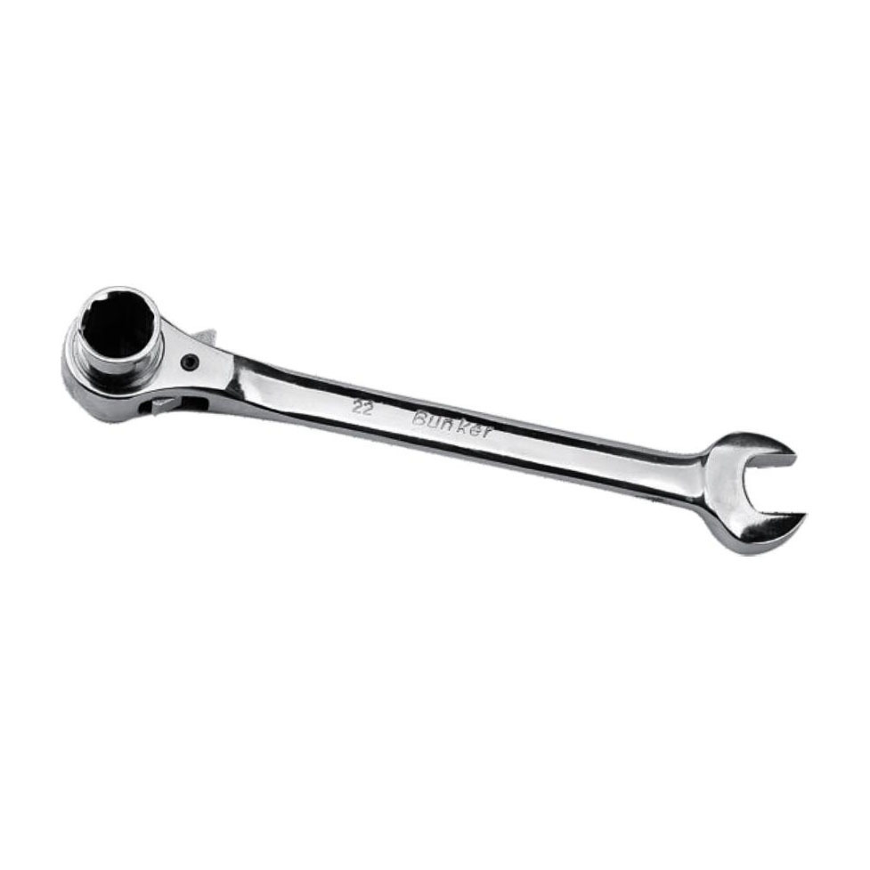Tail open ratchet electroplating wrench
