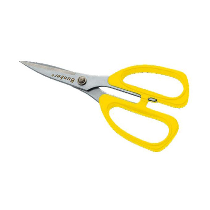 Plastic handle electroplating civilian scissors