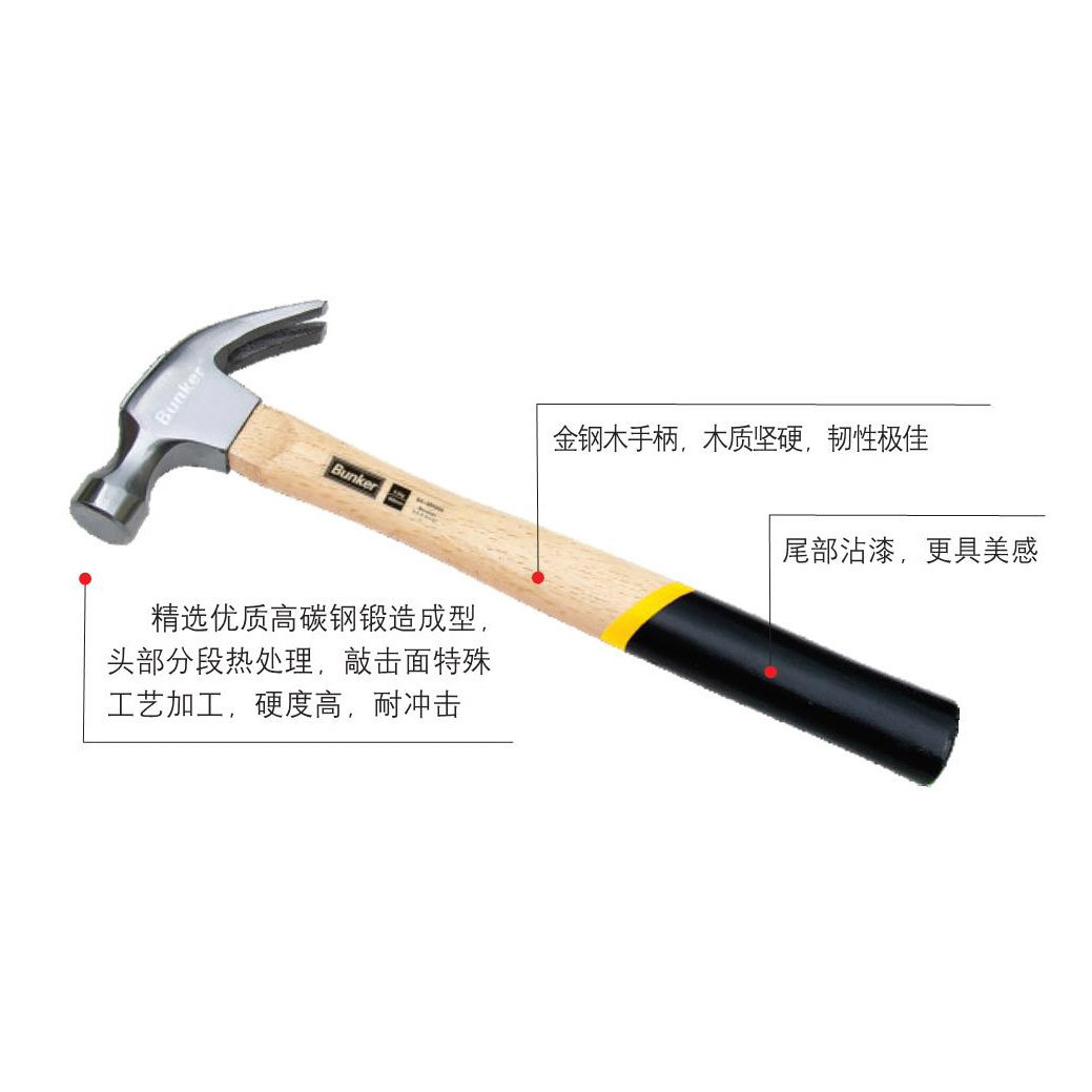Industrial grade claw hammer
