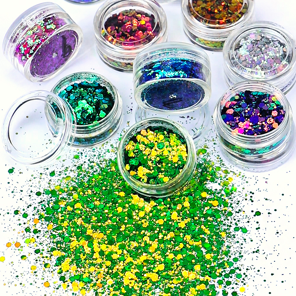 Duo-chrome Chunky Glitter Flakes