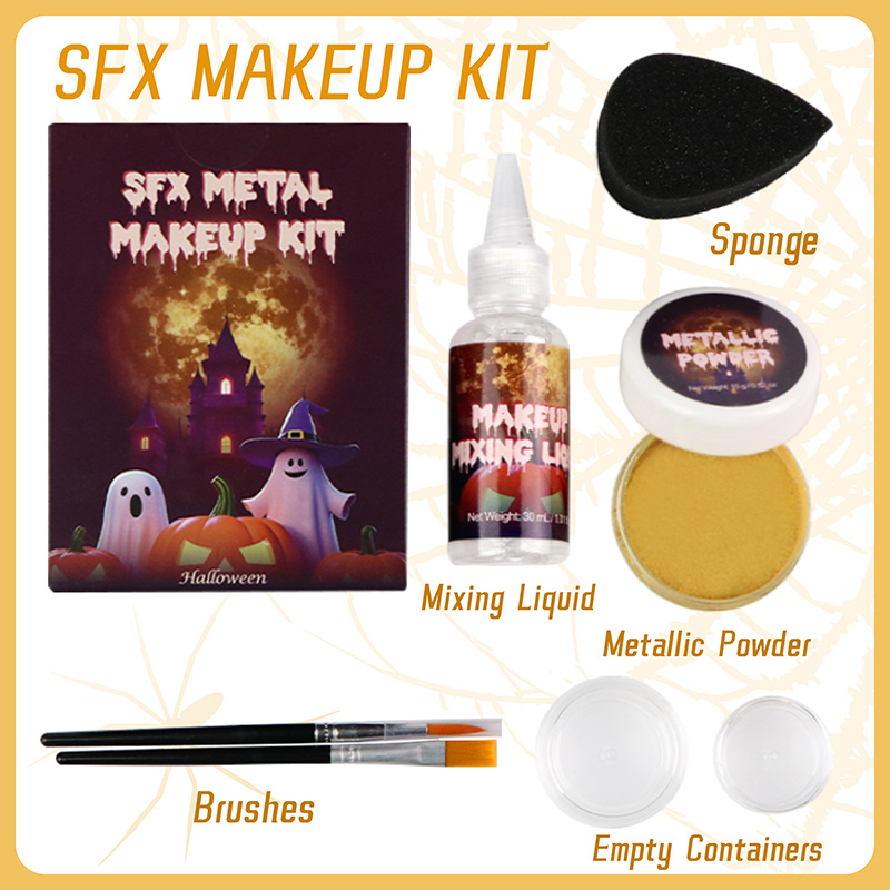 Metallic Powder Face Paint Kit