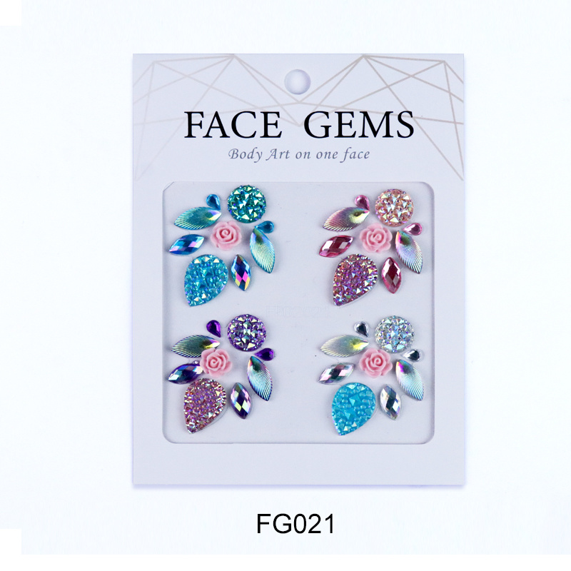 Face Gem Crystal Sticker