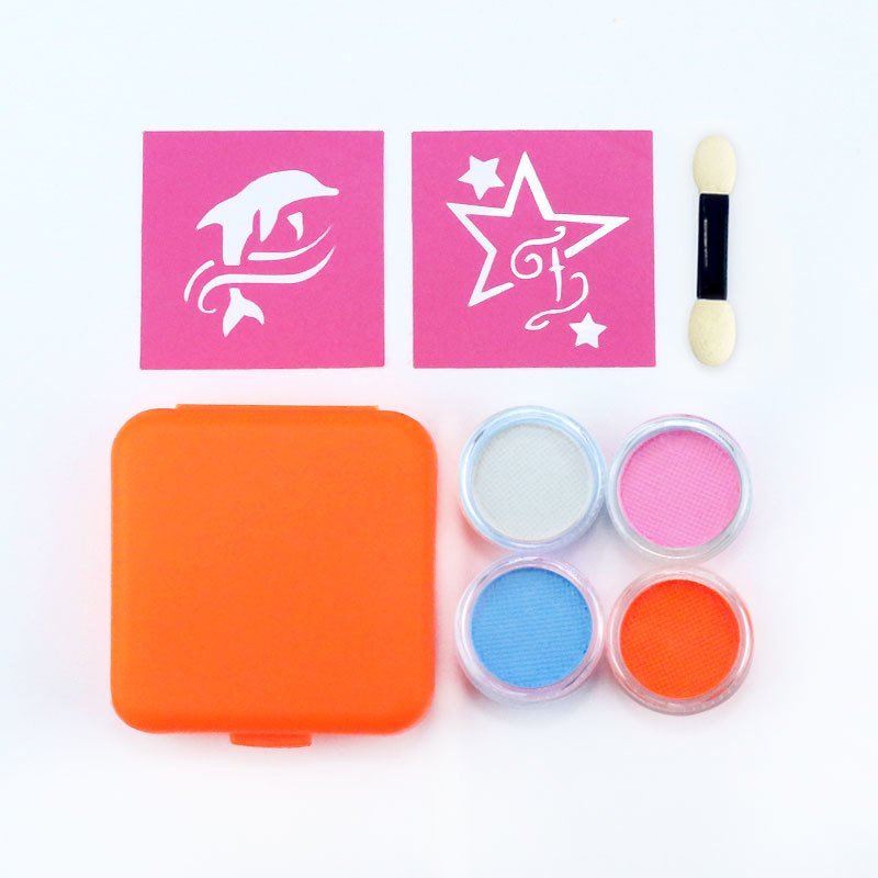 4-color UV Face Paint Set