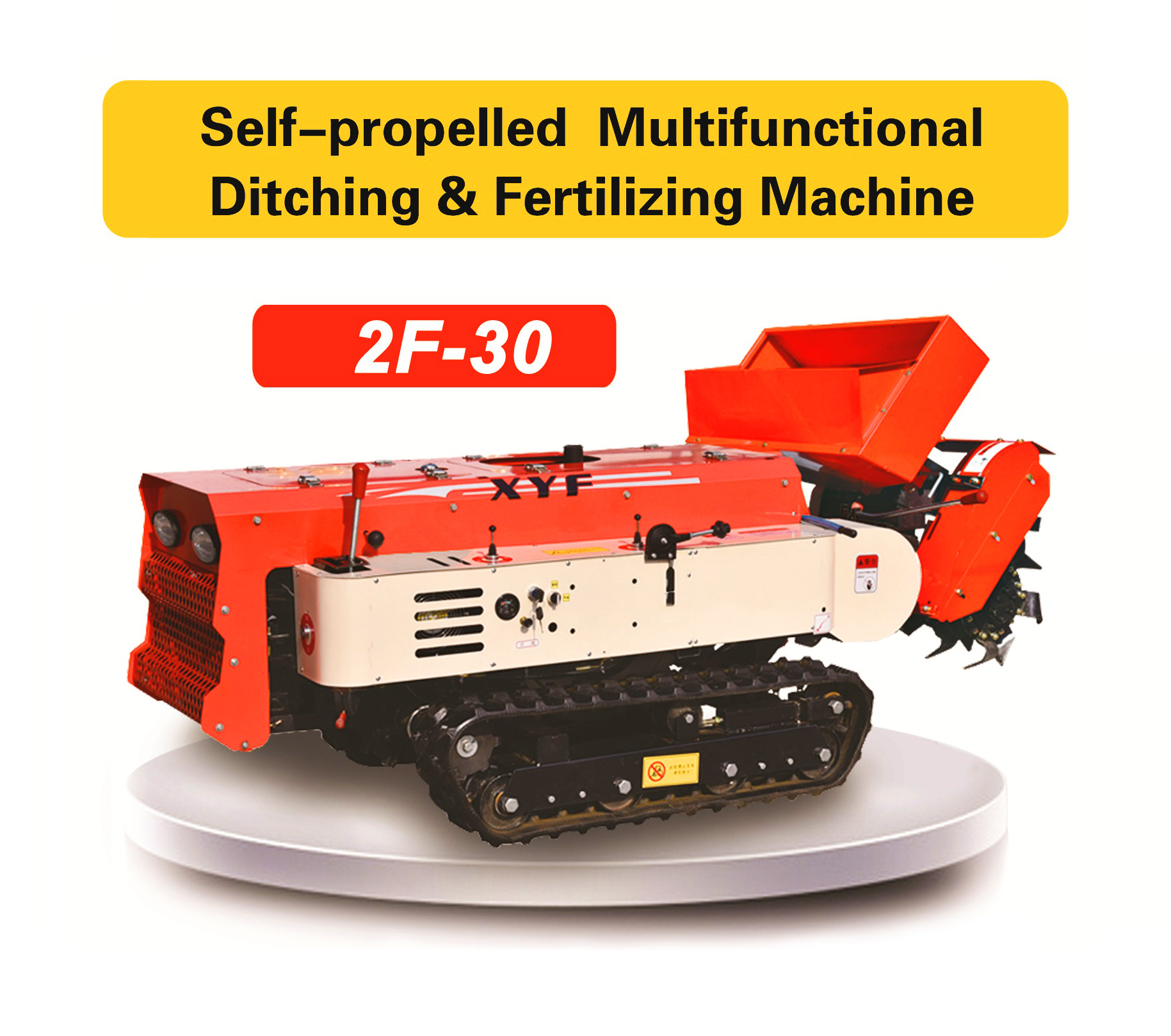 Model 2F-30 Self-propelled Multifunctional Ditching & Fertilizing Machine