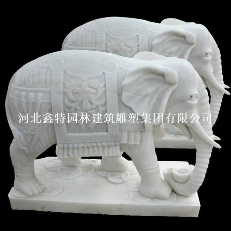 【石雕大象】雕塑制作厂家河北鑫特雕塑集团