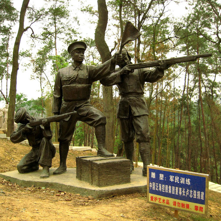 百色起义纪念公园铜雕