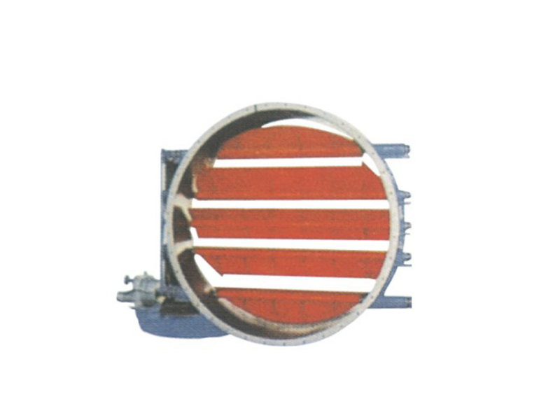 Circular louver ventilation butterfly valve