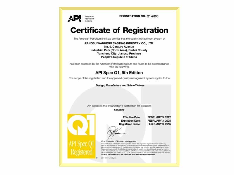 API Q1 Quality Management System