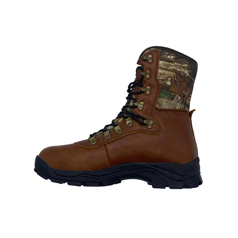 Men leather hiking boots shoes