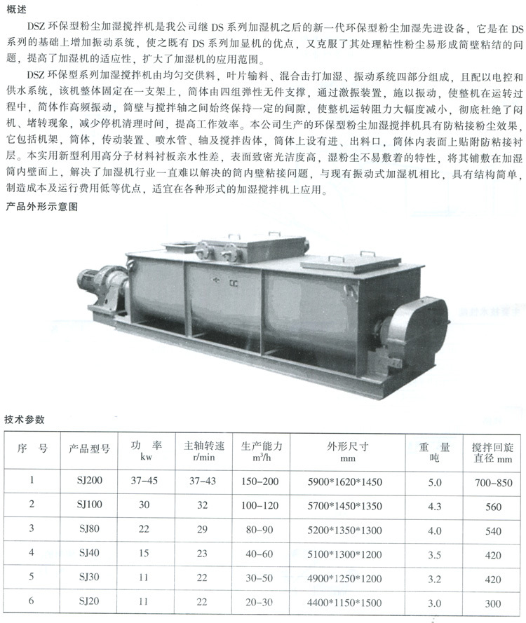 THJ型雙軸加濕攪拌機(jī)