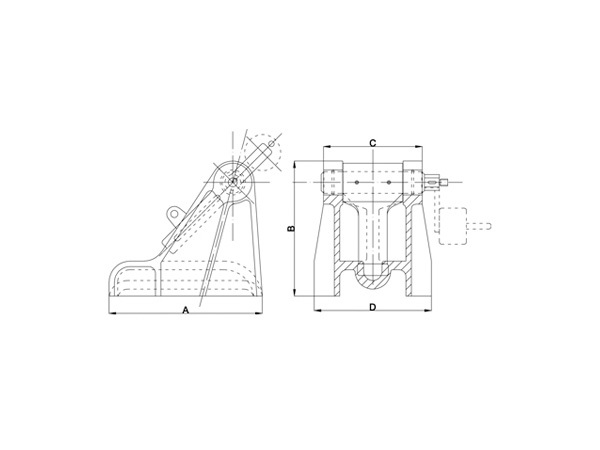 CAST STEEL PAWL TYPE CHAIN STOPPERS FOR GRADE 2CHAINS