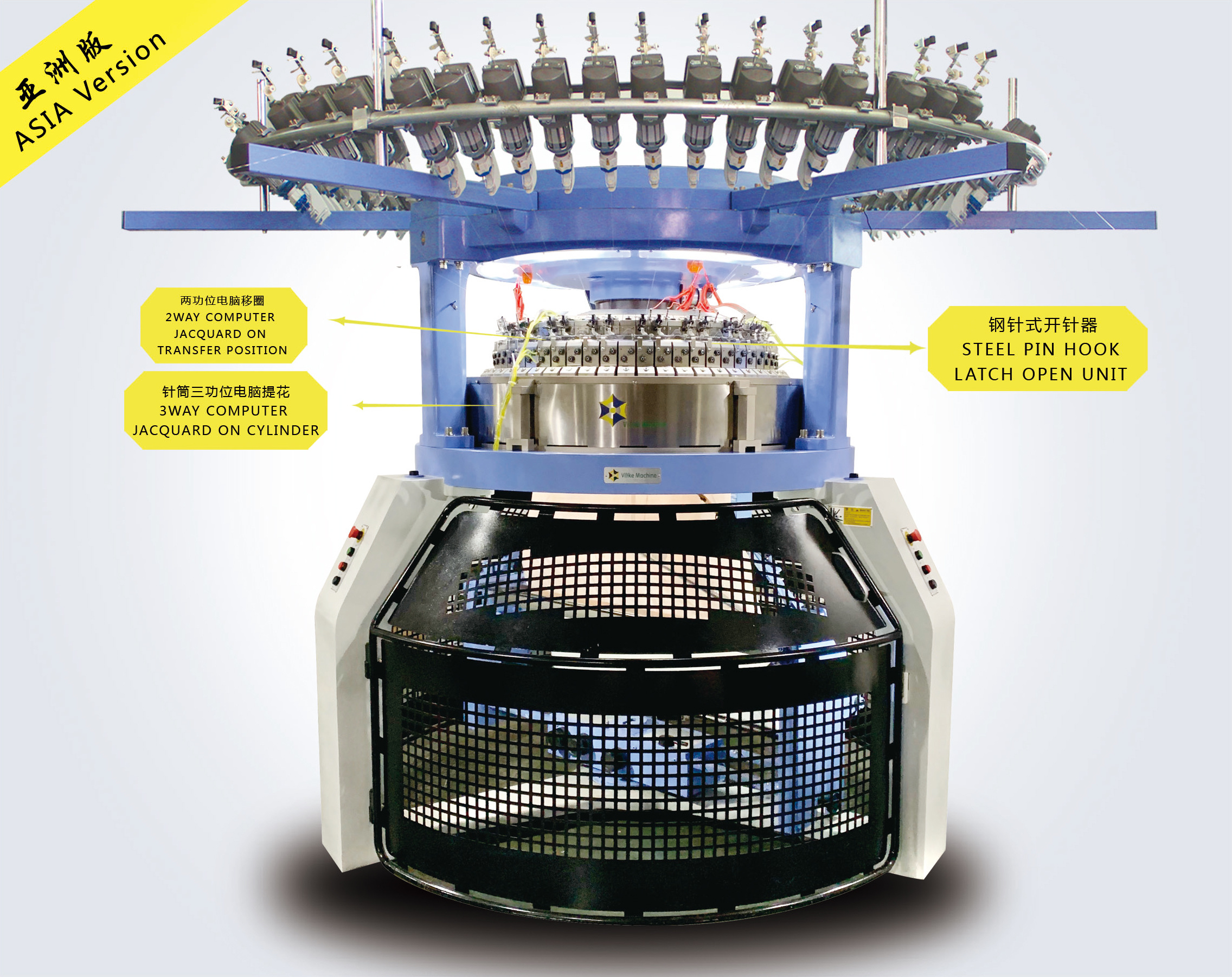 DOUBLE COMPUTER JACQUARD & RIB LOOP TRANSFER MACHINE (ASlA) DVK-SPTCJ1.2S-2.1S