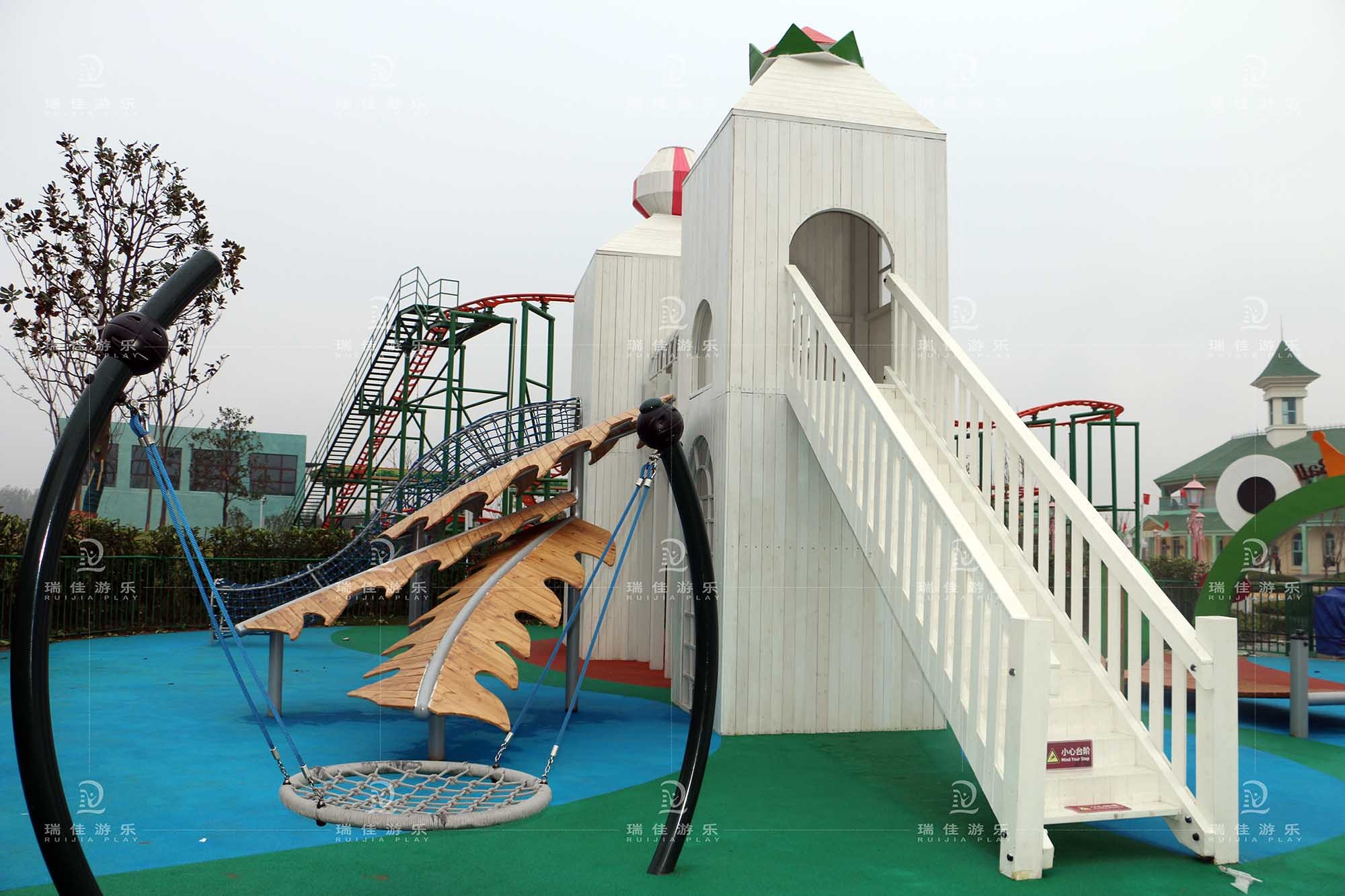儿童乐园组合滑梯——安徽临泉城堡滑梯_三河市瑞佳游乐设备有限公司