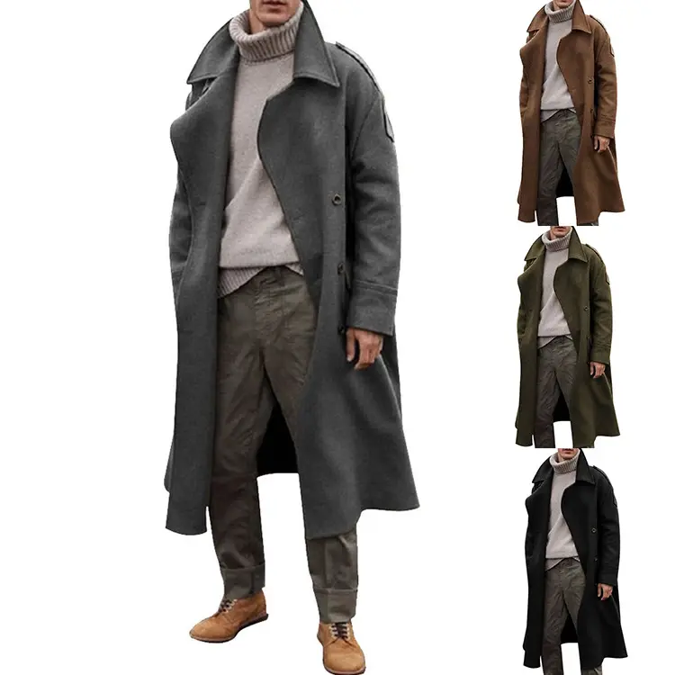men's wool overcoat blend top jackets coat