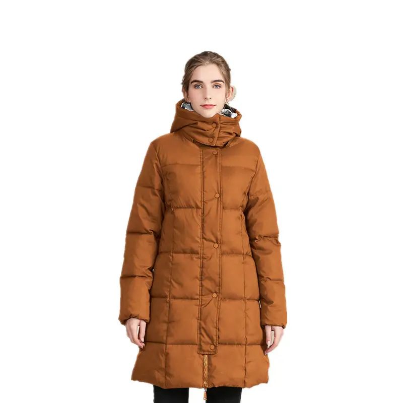 Fashion long women's jacket winter warm coat