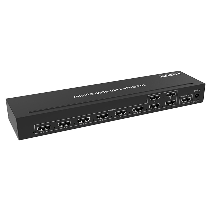10.2Gbps 1×10 HDMI Splitter with EDID Management JHA-DHSP10