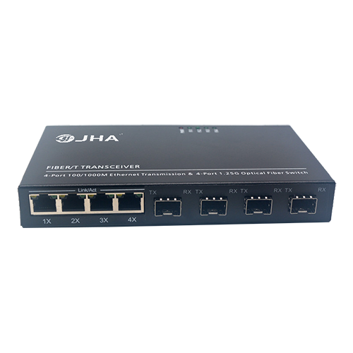 4*10/100/1000TX – 4*1000X SFP Slot | Fiber Ethernet Switch JHA-GS44