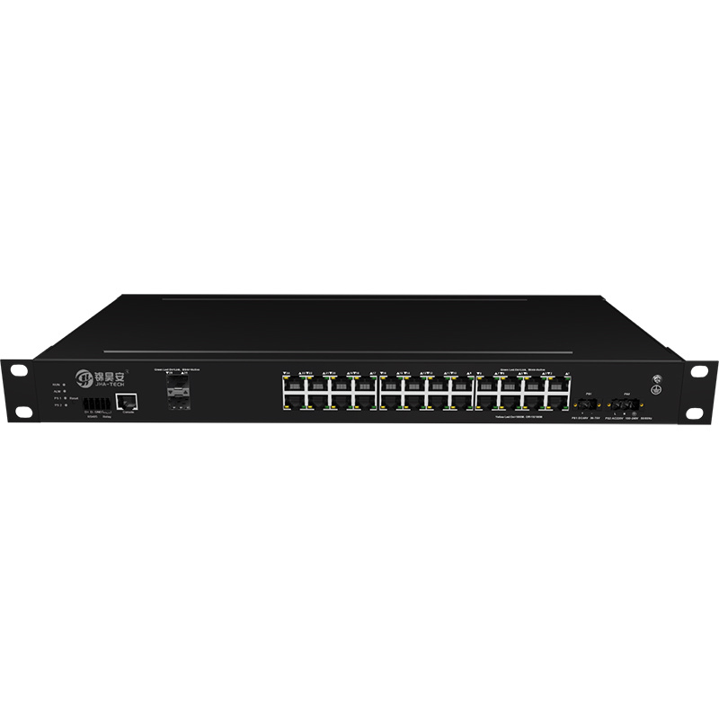 2*10G Fiber Port+24*10/100/1000Base-T | Managed Industrial Ethernet Switch JHA-MIG024W2-1U