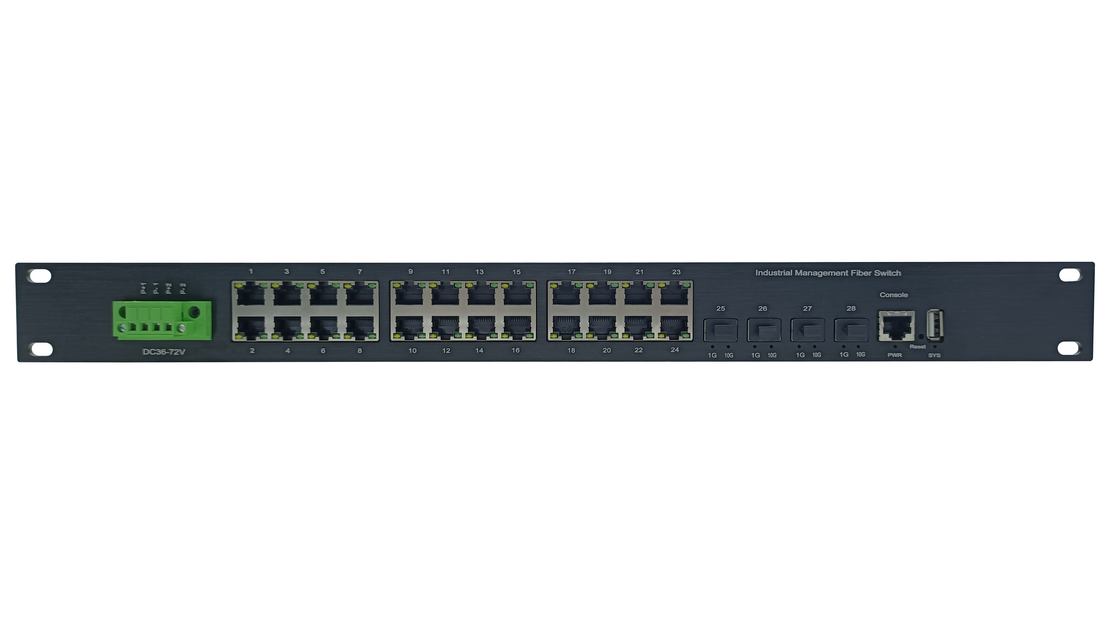 24 10/100/1000Base-T(X) Port and 4 10G SFP+ Port Managed Industrial Ethernet Switch JHA-MIW4G024H