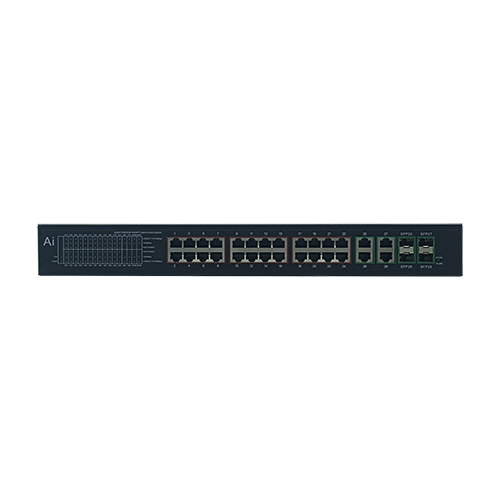 24 10/100/1000TX PoE and 4 10/100/1000TX Uplink and 4 1000MX SFP Slot | Smart PoE Switch JHA-P444024BTH