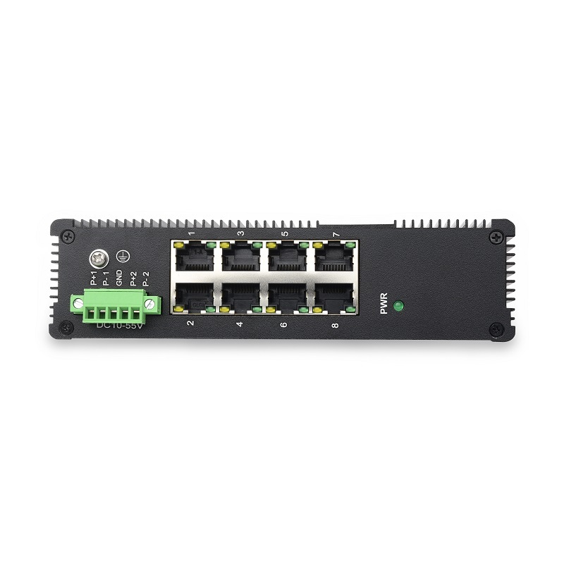 8 10/100/1000TX | Unmanaged Industrial Ethernet Switch JHA-IG08H