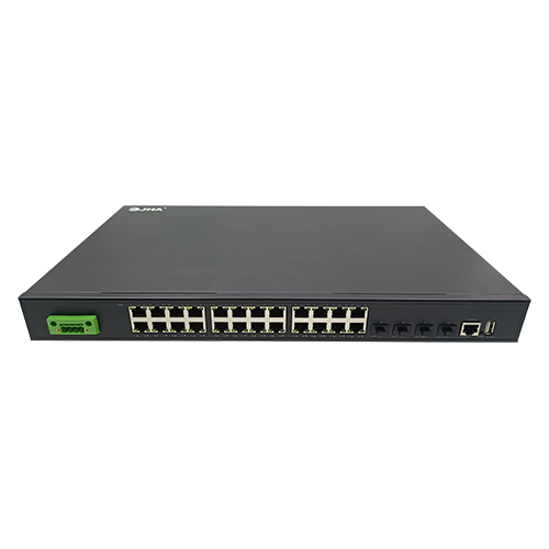 24 10/100/1000TX PoE/PoE+ and 4*1G/10G SFP Slot | Managed PoE Switch JHA-SW4024PMGH
