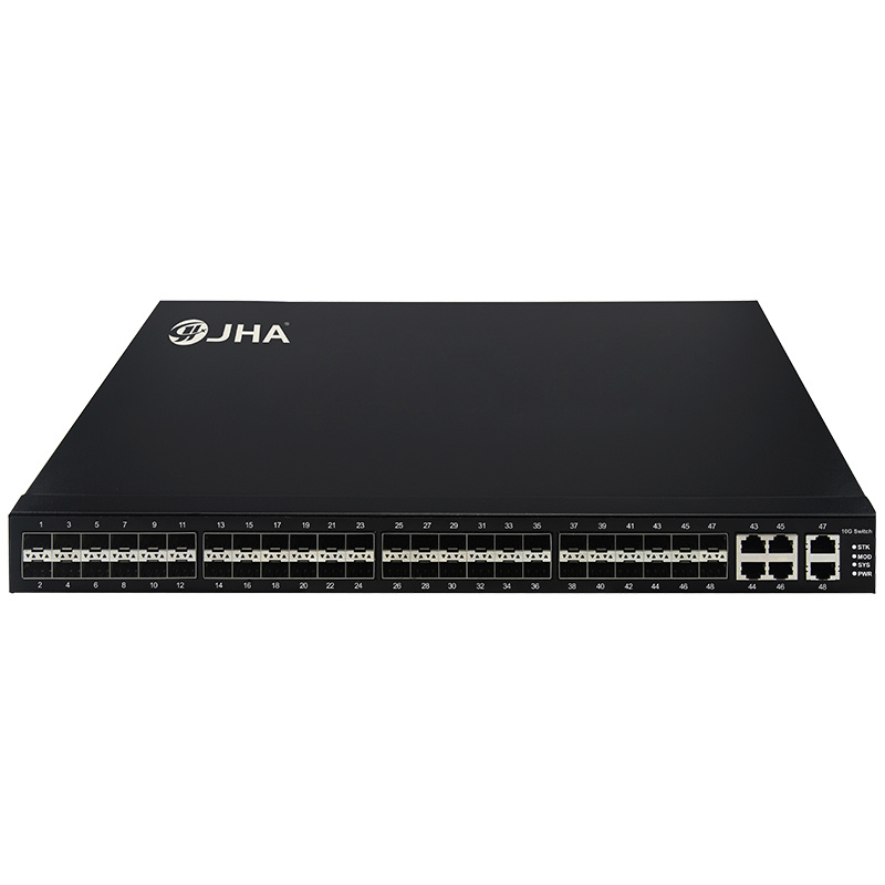 4*10G SFP+ and 48 *1G SFP Slot and 6*1000M Combo Port | Managed Fiber Ethernet Switch JHA-SW4048MG-52VS