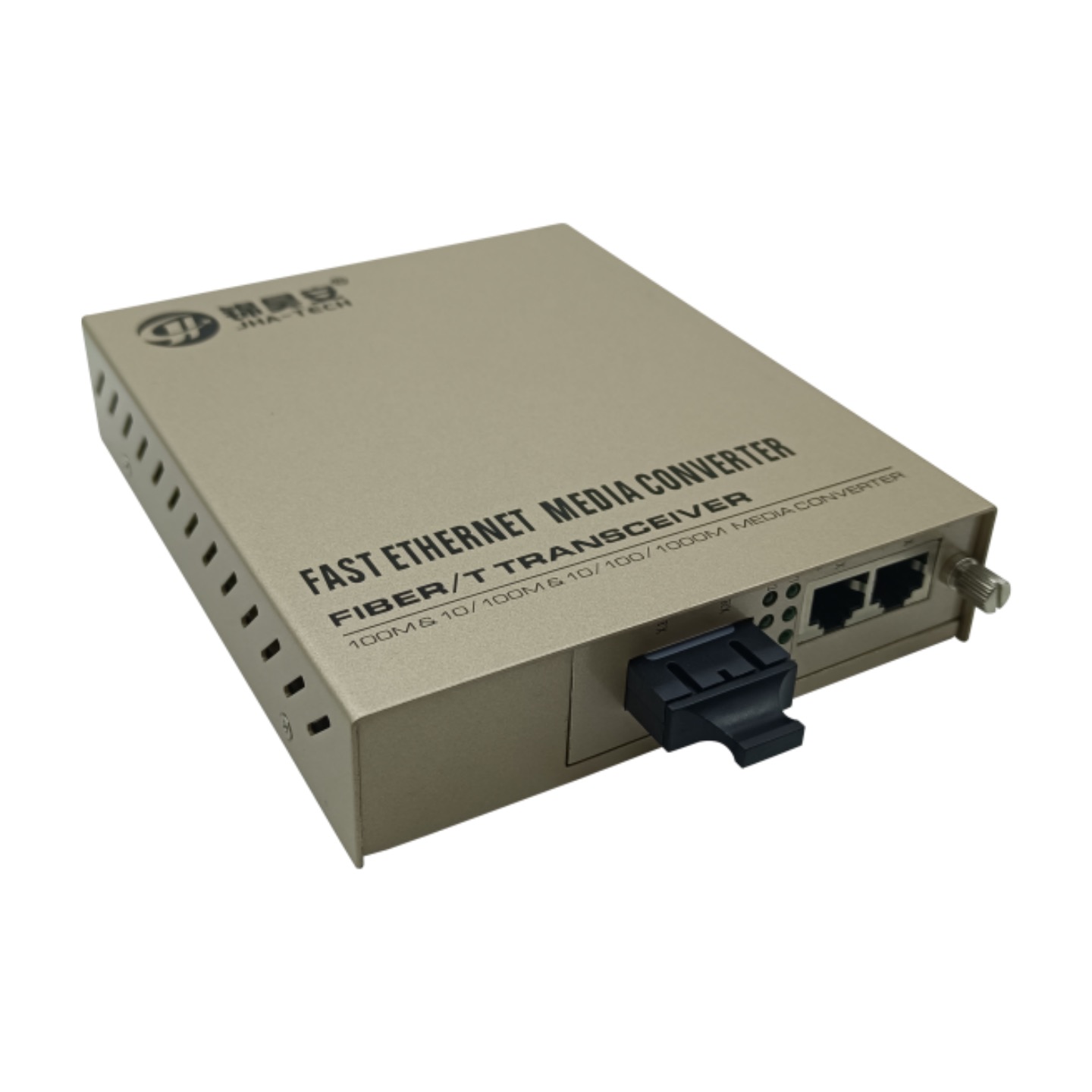 1 1000Base-FX  and 2 10/100/1000Base-T(X) | Card type&Build-in Power Supply | Fiber Media Converter JHA-GCP12