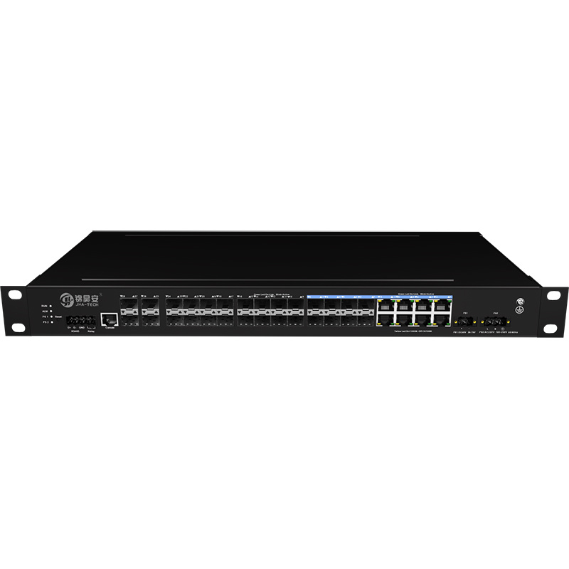 4*10G Fiber Port+8*1000M Combo+16*10/100/1000Base-T | Managed Industrial Ethernet Switch JHA-MIGS1600C08W4-1U