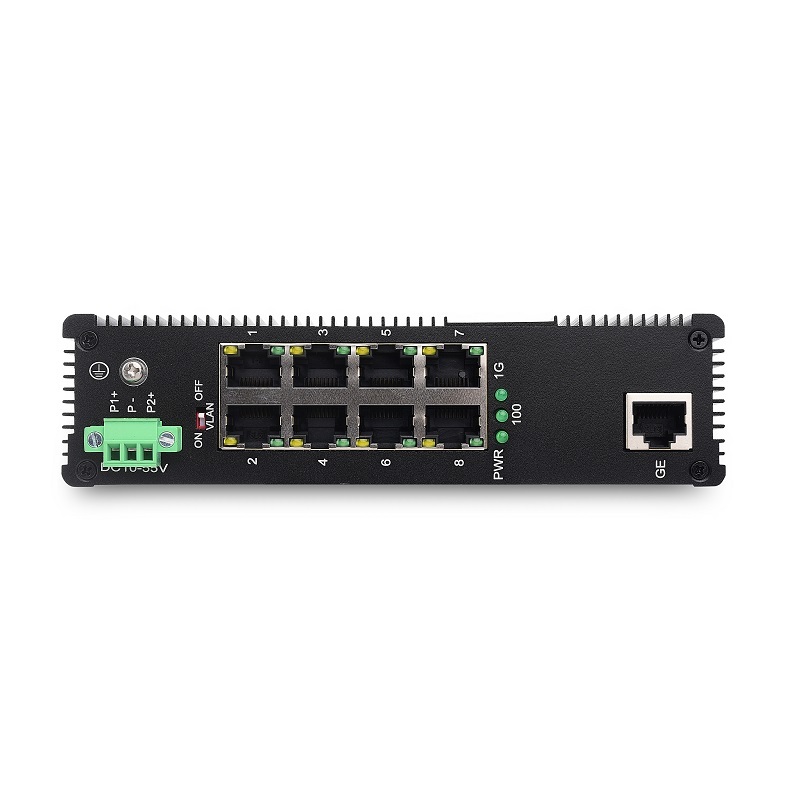 1 10/100/1000TX and 8 10/100TX | Unmanaged Industrial Ethernet Switch JHA-IG1F8H