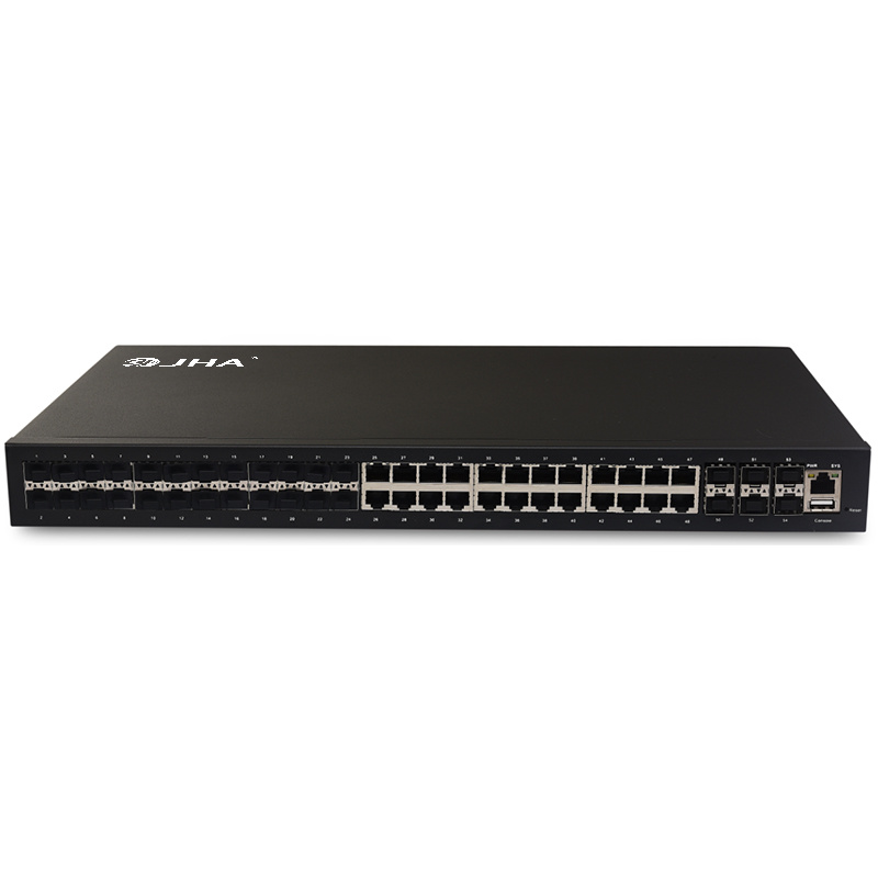 6*10G SFP+ and 24*1G SFP and 24*10/100/1000 TX | Managed Fiber Ethernet Switch JHA-SMW062424