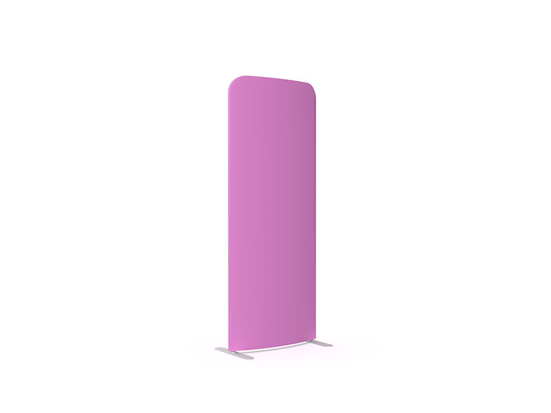 Modulate Curved 800mm Wide Fabric Display Stand