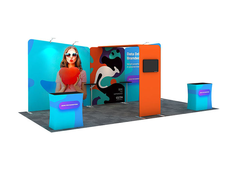 10x20ft Custom Trade Show Booth 3x6-12