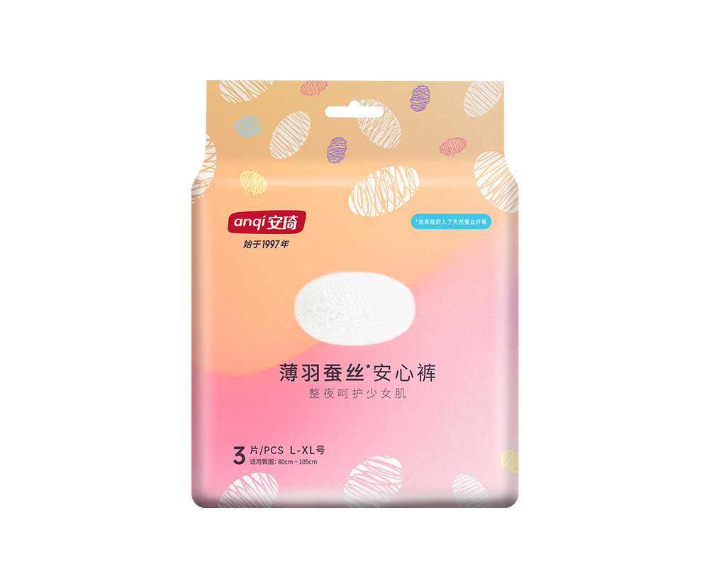 薄羽蚕丝安心裤(L-XL)3片装 薄羽蚕丝安心裤(L-XL)3片装