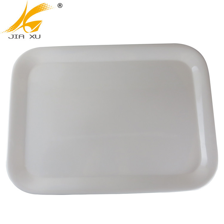 Promotion melamine tray wholesale 15.5 inch white melamine restaurant tray