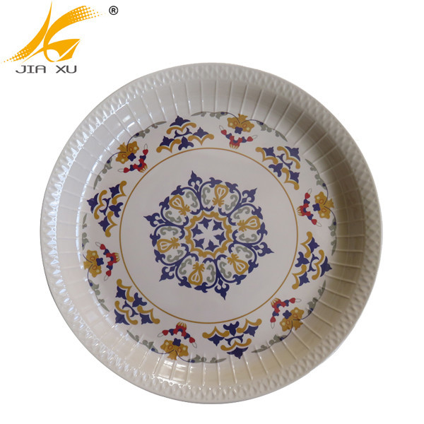 melamine round tray wholesale customized serving tray custom design printing