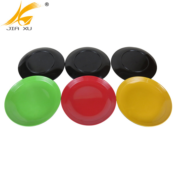 double color melamine plate red and black plate orange and black green and black