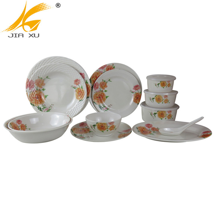 Melamine Plate And Bowl Wholesale Food Grade Melamine Dinnerware Customized Printing