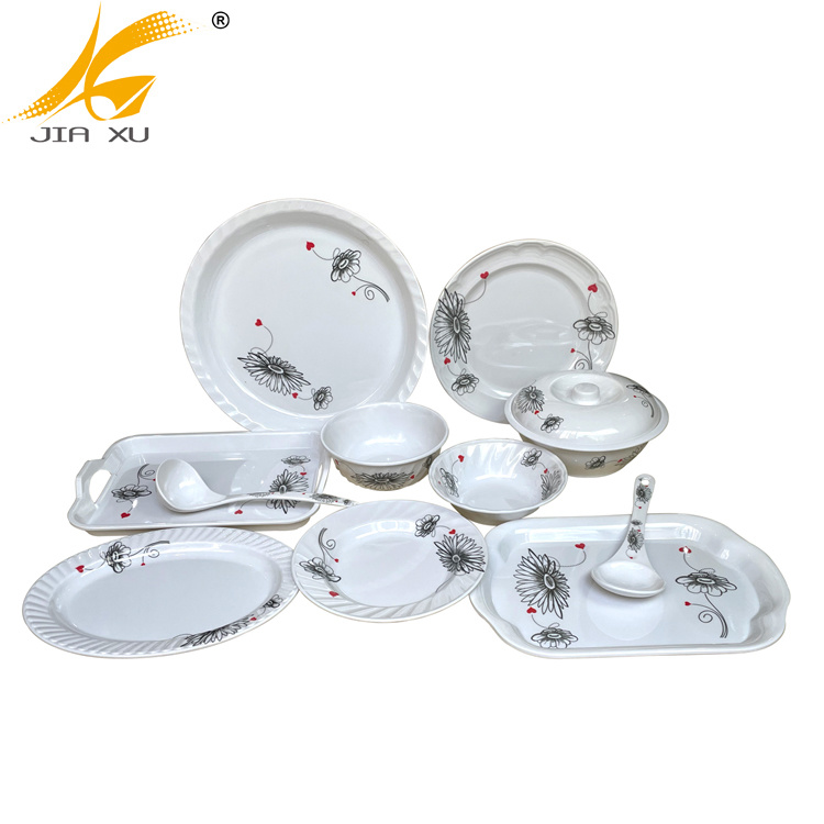 melamine plate and bowl custom design tray wholesale melamine spoon and soup ladle