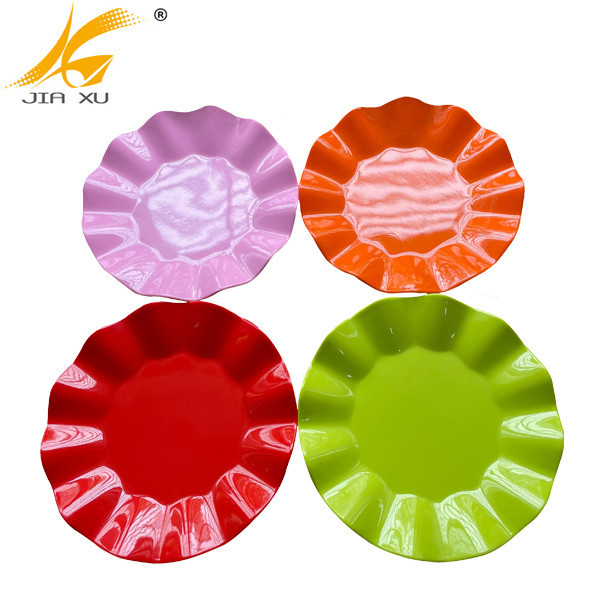 color melamine plate red green orang plate pink customized color