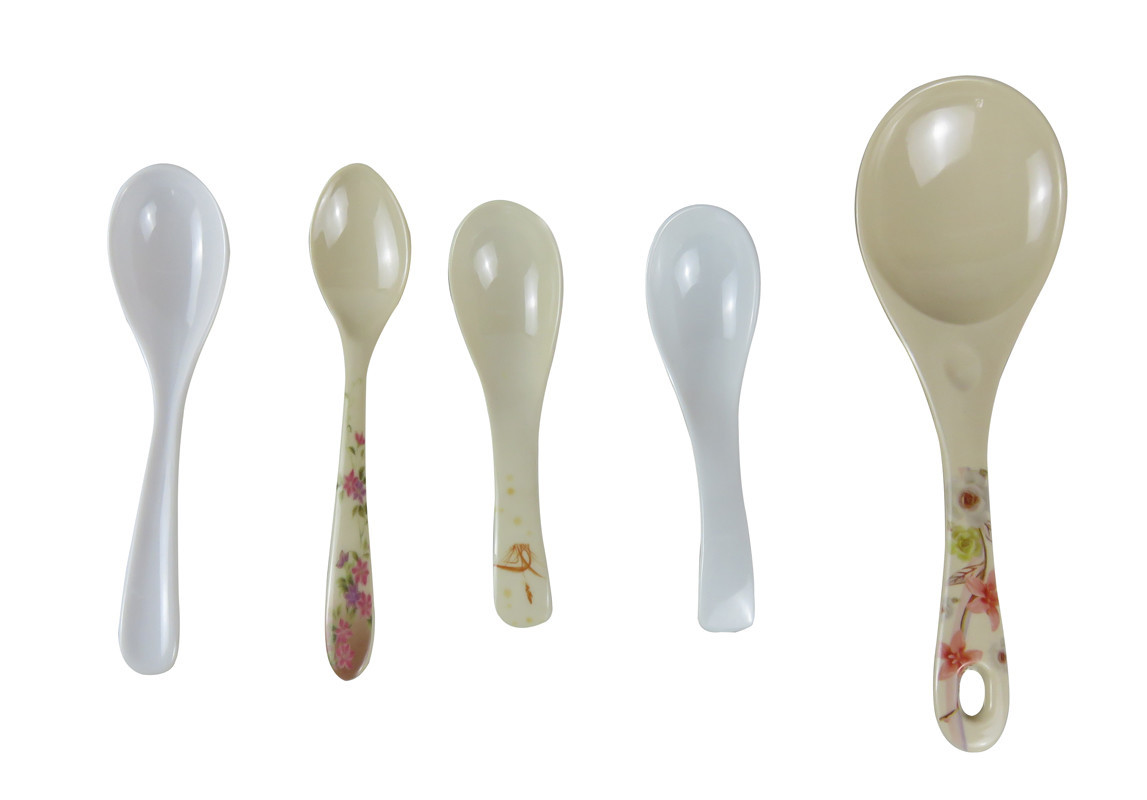 Melamine Spoon With Customized Design Printing  soup spoon Melamine Rice Spoon Food Grade