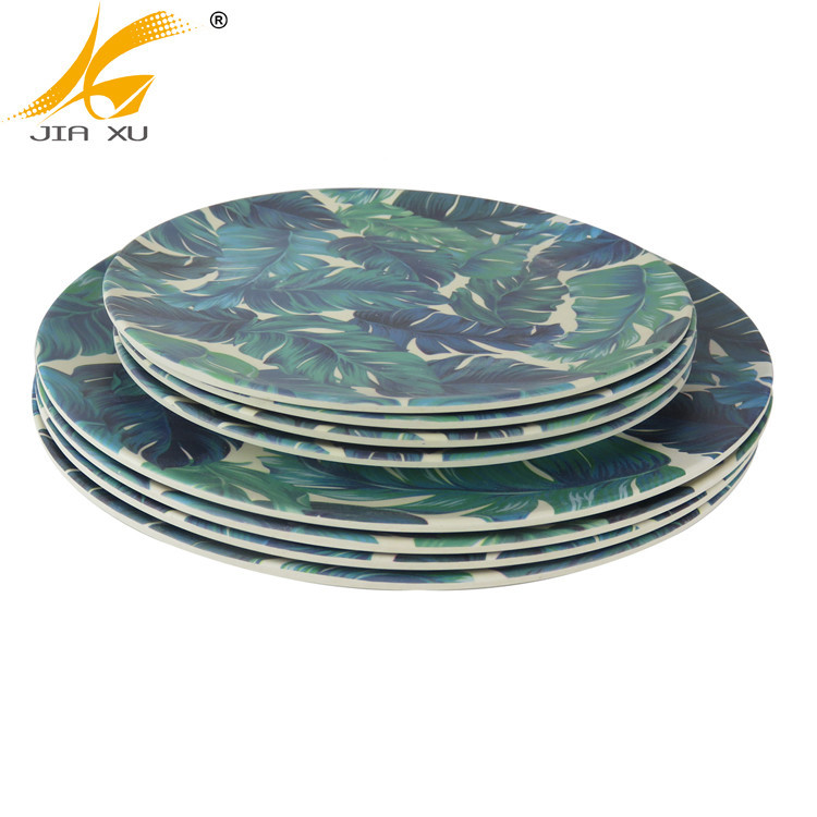 Bamboo fiber melamine plate wholesale bamboo fiber high quality tableware
