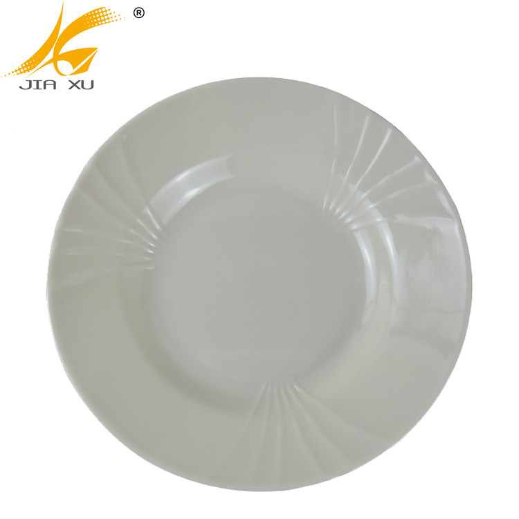 9 inch white melamine round plate solid soup dinner plate wholesale