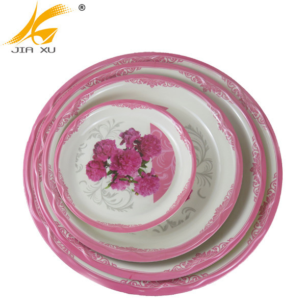 melamine round tray wholesale customized serving tray custom design printing