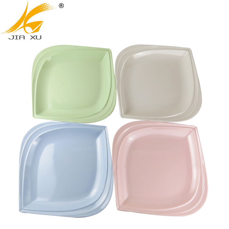 color melamine square plate and bowl blue plate green bowl square pink melamine tableware white plate and  bowl