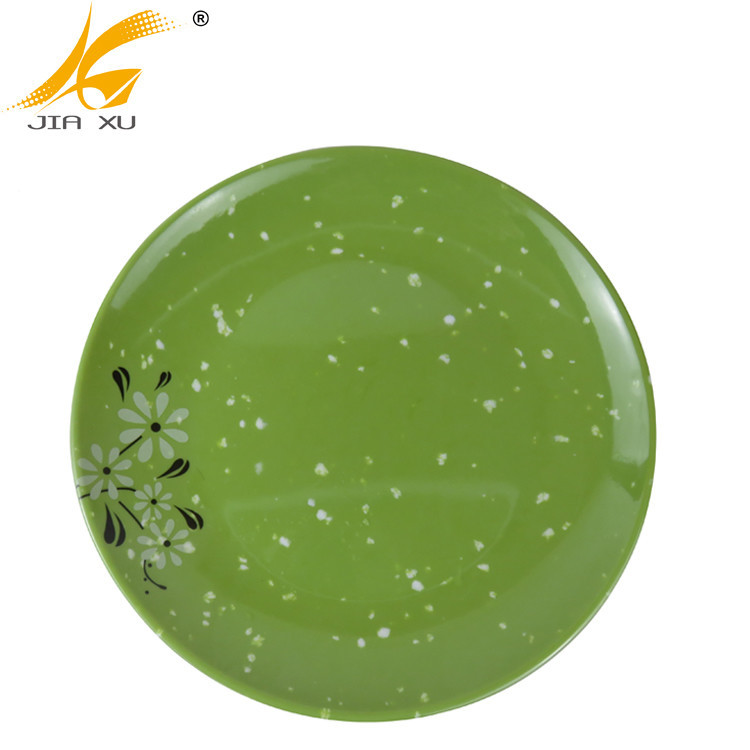Melamine Plate Green Stone color with design printing Janpan Style Melamine Tableware Plate and Bowl Food Grade