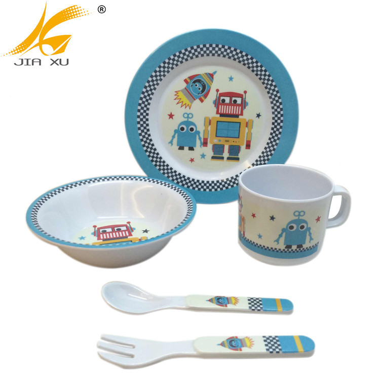 100% melamine best selling baby tableware alibaba china supplier wholesales A5 high quality child dinner set